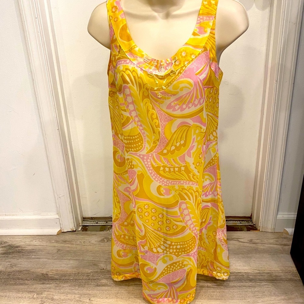 Sheer floral sun dress